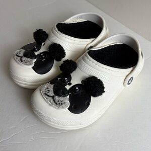 Crocs Classic Lined I Am Panda Bear Toddler Clogs J 3